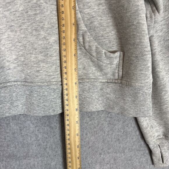 Lululemon Sweatshirt Womens M/L Scuba Oversized Half Zip Hoodie Heathered Grey - Picture 5 of 9